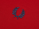 Fred Perry Polo Siren Red / Midnight Blue (Only Small Left)