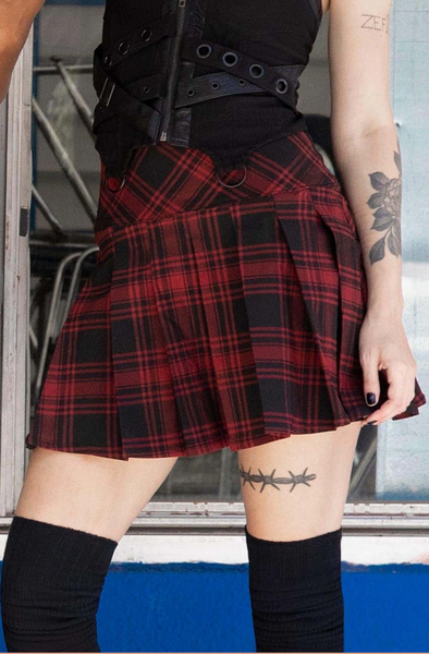 Teen Spiritus Plaid Skirt